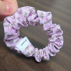 Crafty & Posh Size S Light Purple Floral Cotton Handmade Scrunchie